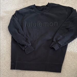 lululemon athletica Black Crewneck Sweater